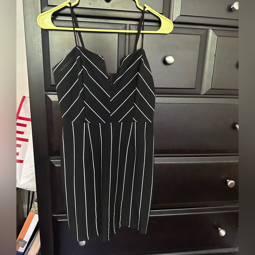 LUSH stripped fitted dress